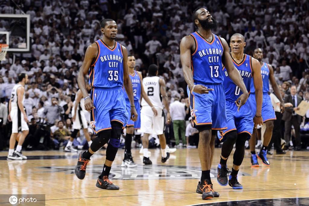 差距！KD两年9000万 哈登两年8150万 威少一年363万